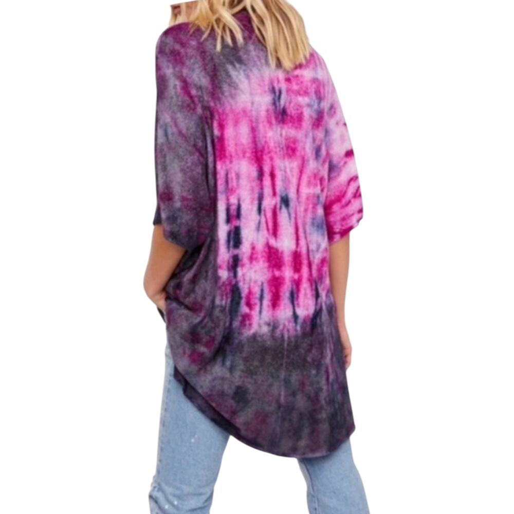 Free People Crushed Galaxy Tie Dye Tunic EUC - Picture 6 of 11